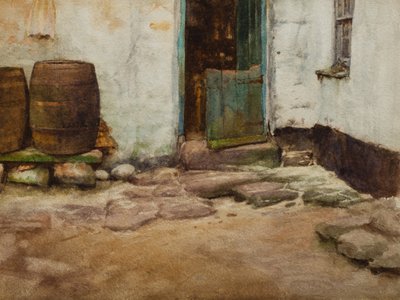 The Courtyard by Walter Langley